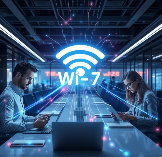 Настройка корпоративной точки доступа Wi-Fi 7 (Cisco) в серверной.