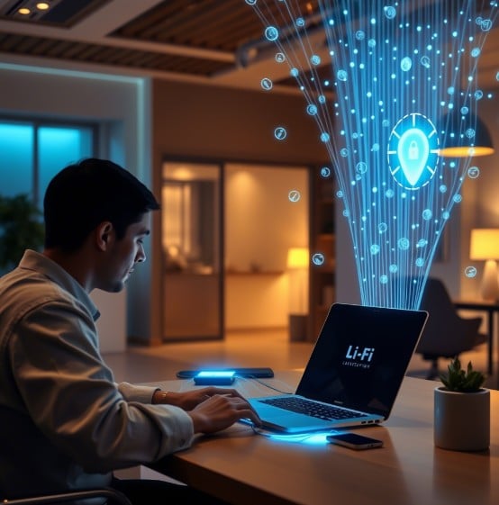 Снимок экрана 2025-07-03 095723 Принцип работы технологии Li-Fi - передача данных через видимый свет. Сверхбыстрая и безопасная альтернатива Wi-Fi.